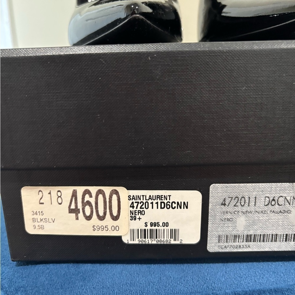 Ysl Yves Saint Laurent Black Heels size 39.5 - Picture 3 of 15